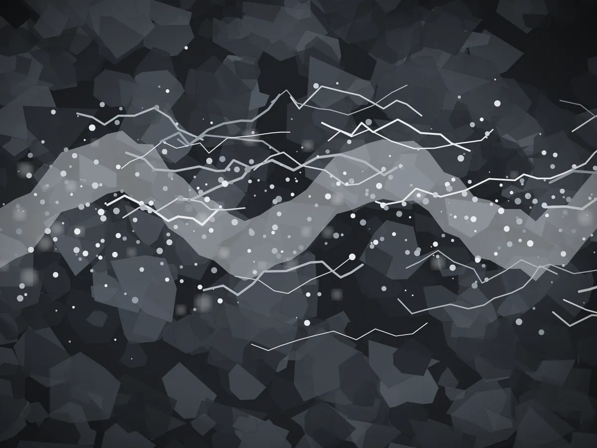 Silver-grey crystalline ore illustration